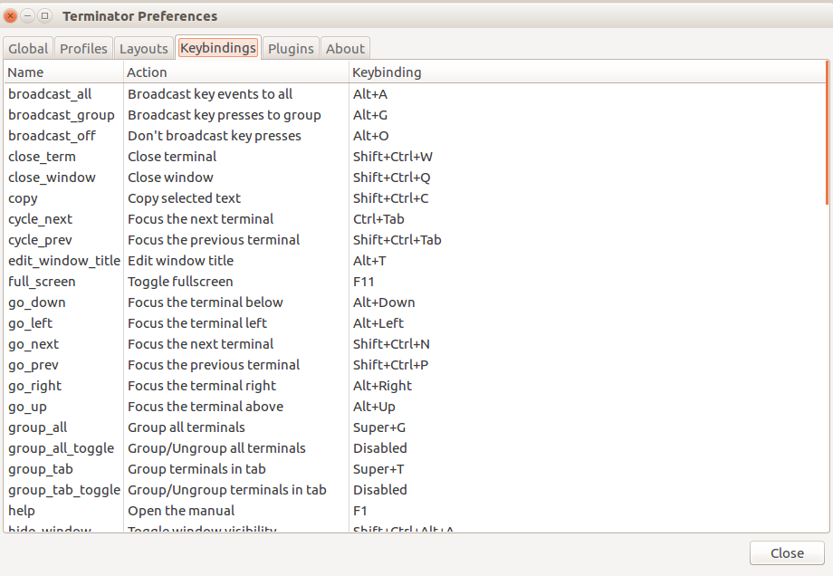 Keyboard Shortcuts